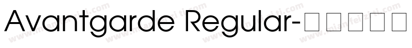 Avantgarde Regular字体转换